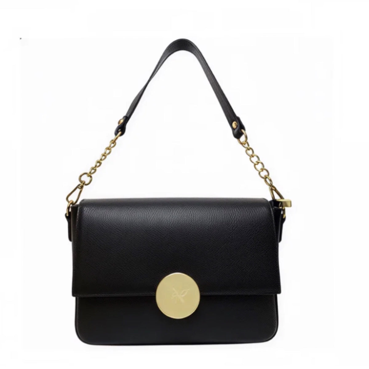 Suki Black Shoulder Leather Bag