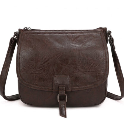Vegan Dark Brown Crossbody Bag