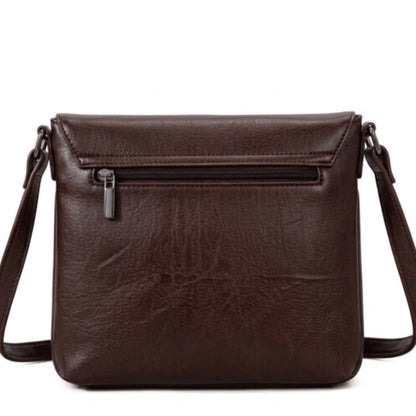 Vegan Dark Brown Crossbody Bag