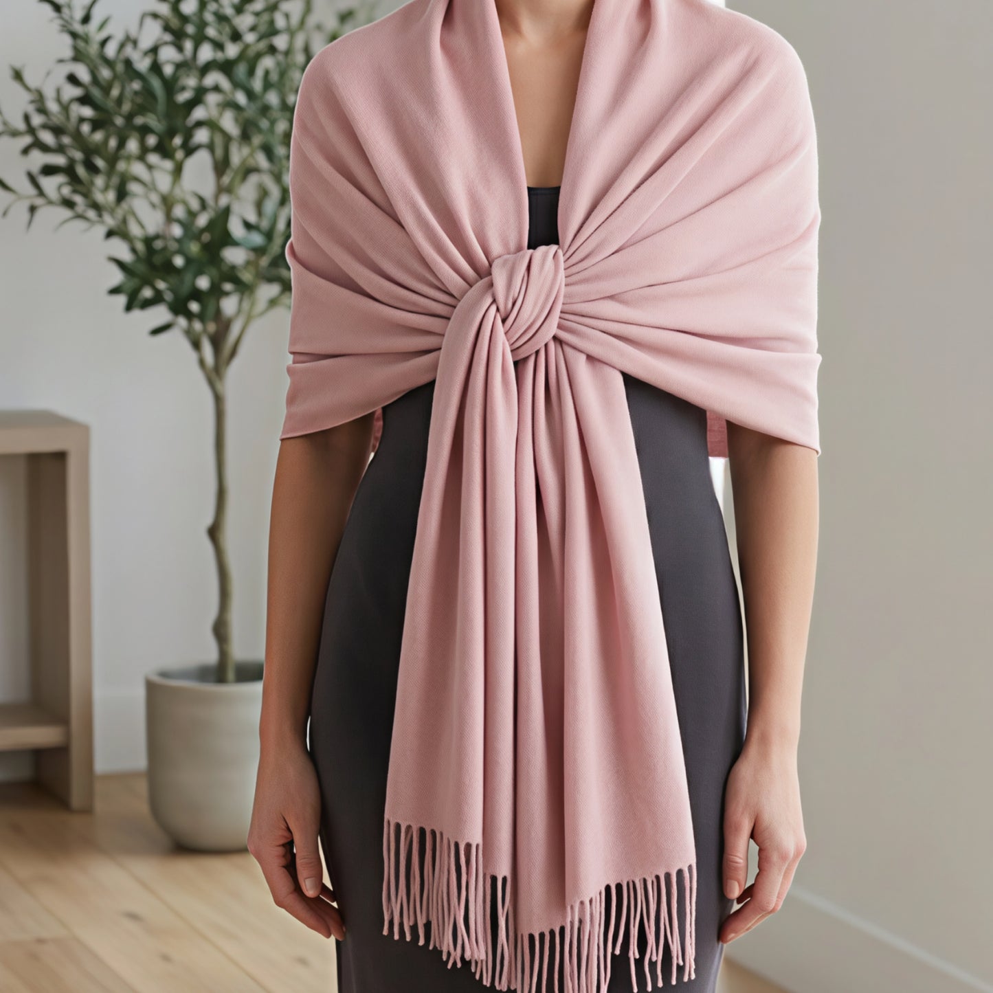 Pink Cashmere Shawl