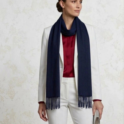 Navy Cashmere Shawl