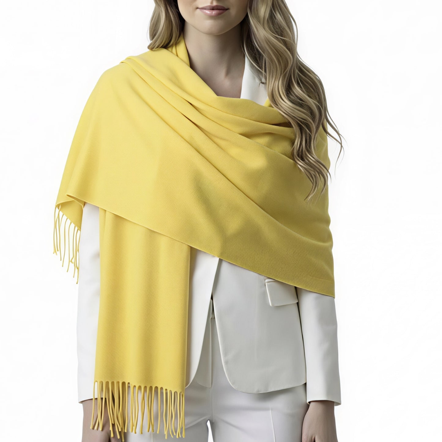 Yellow Cashmere Shawl