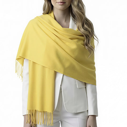 Yellow Cashmere Shawl