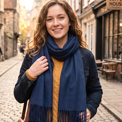 Navy Blue Winter Scarf