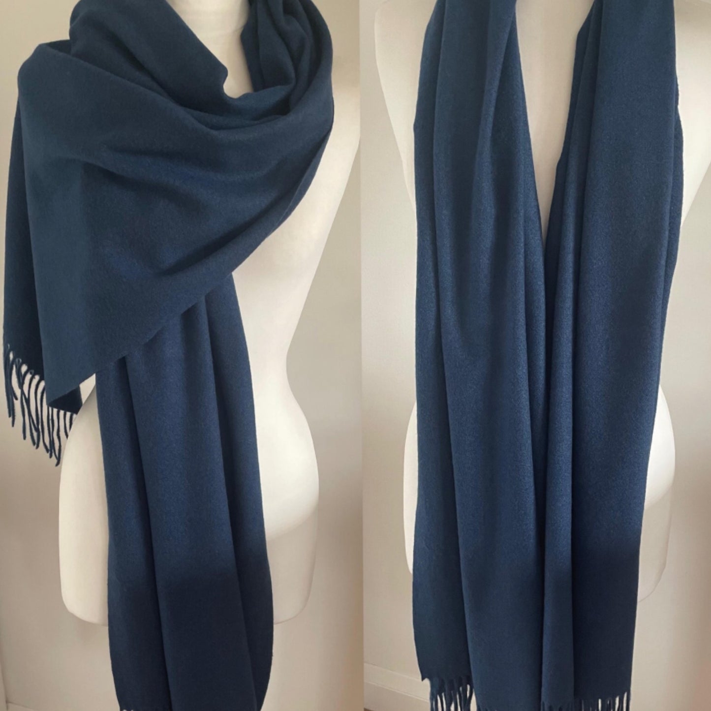 Navy Blue Winter Scarf